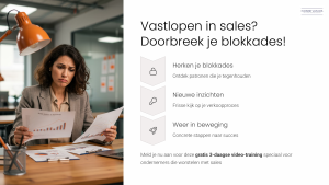Vastlopen in sales training