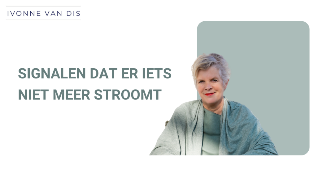 Signalen dat er iets niet meer stroomt